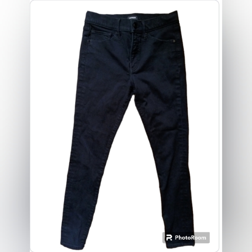 Express Skinny Jeggings Black - Picture 2 of 4